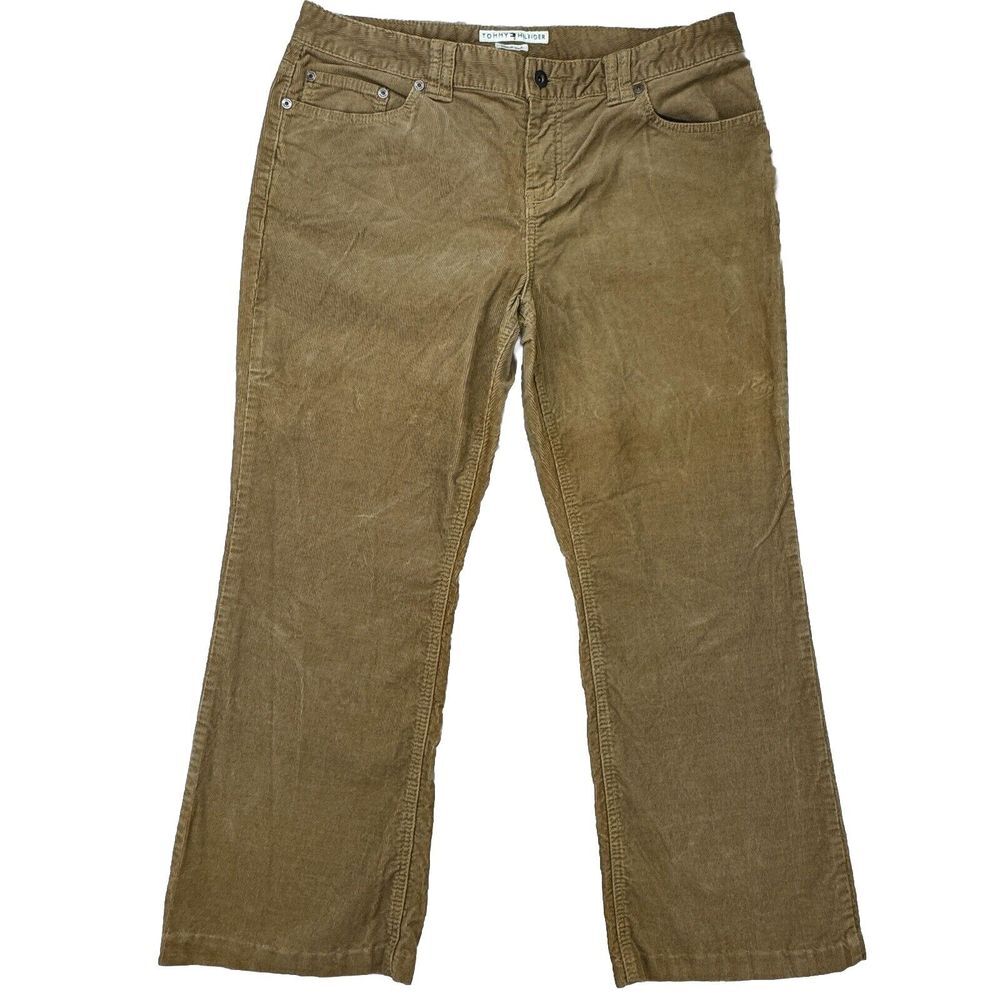 Tommy Hilfiger Women's Lowrise Bootcut Corduroy Jeans‎ Size 34x26